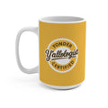 Y'allologist Yonder Certified Round Logo Yellow 15oz Coffee Mug