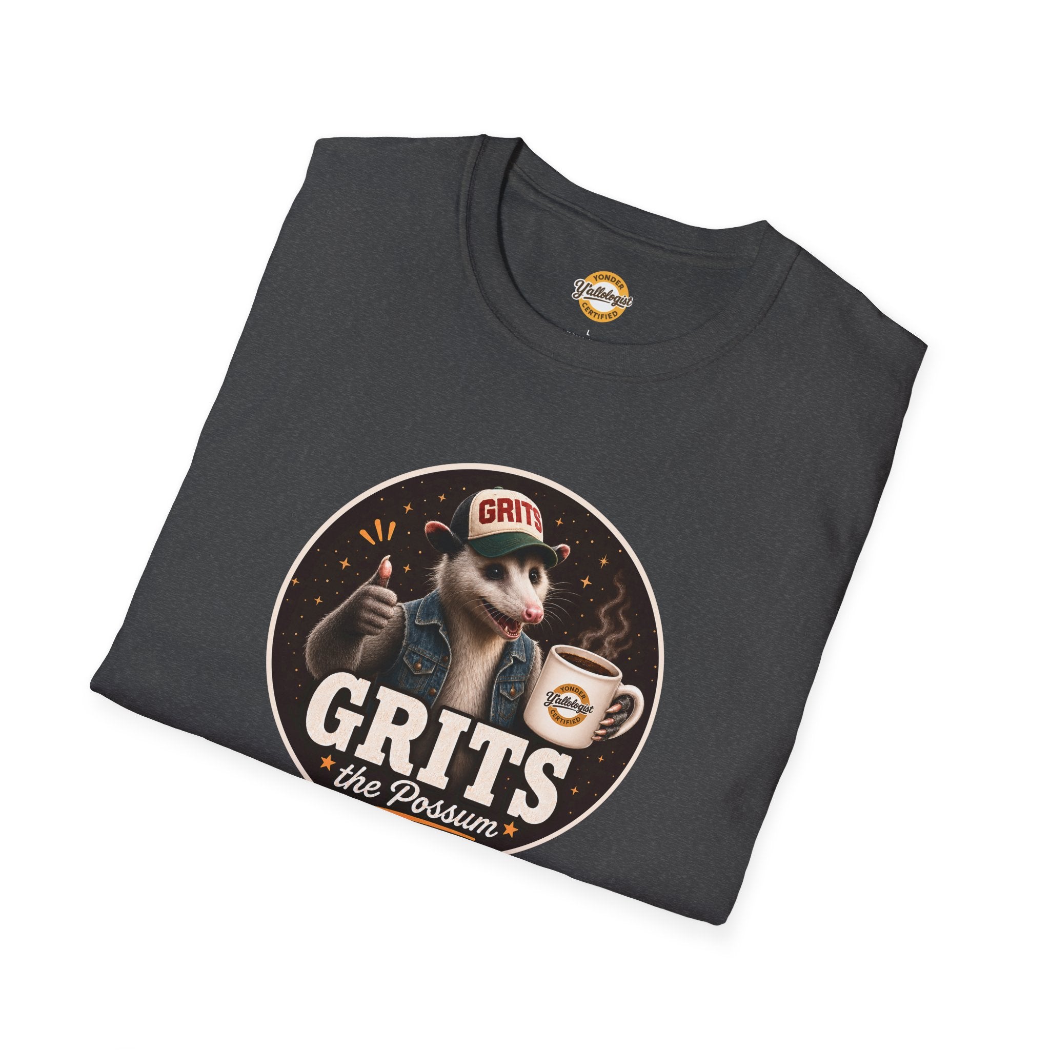 Grits the Possum with Y'allologist Mug Unisex T-Shirt