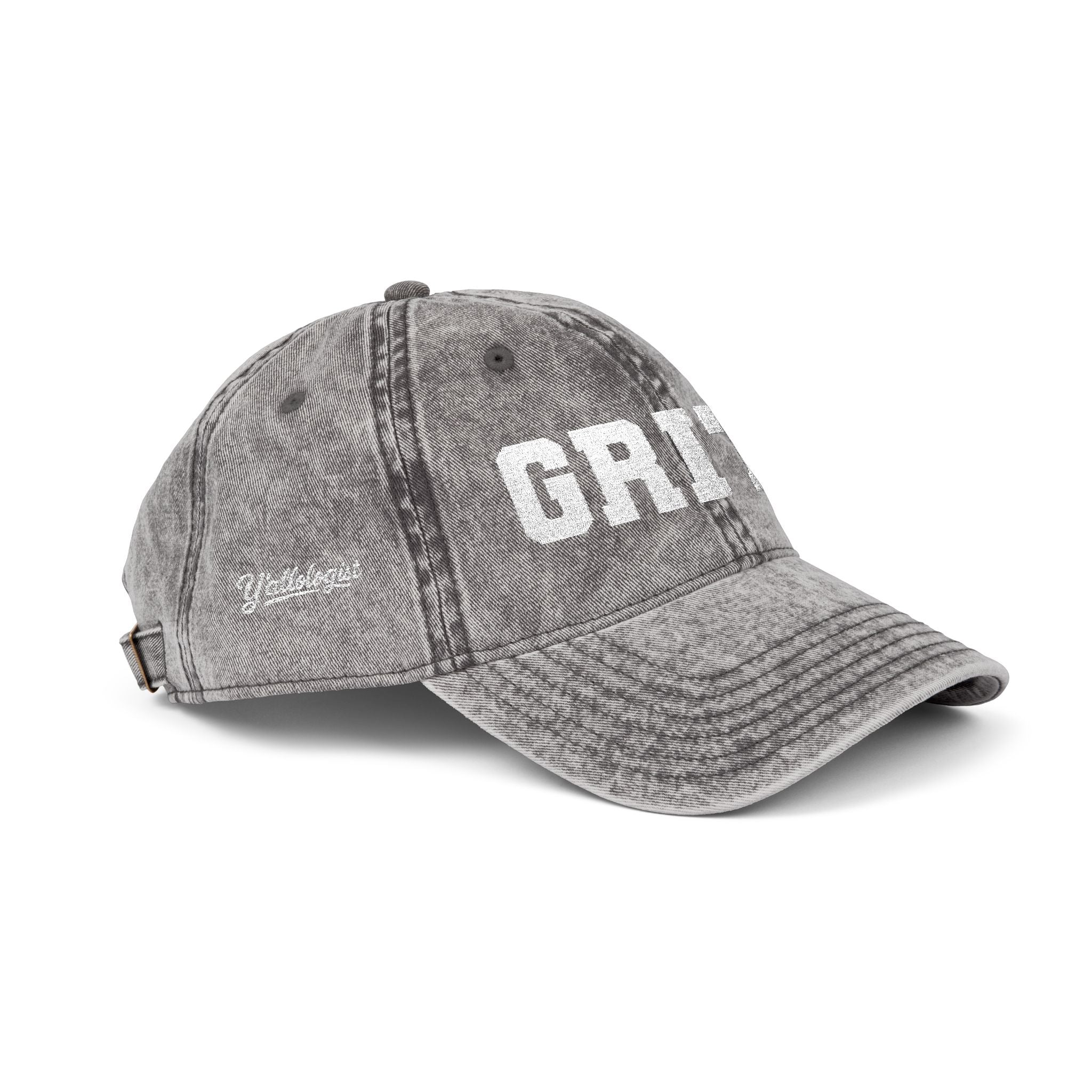 Vintage Embroidered 'GRITS' Distressed Cap