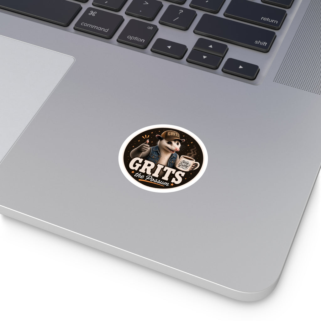Grits w/ Stay Gritty Mug! Round Sticker
