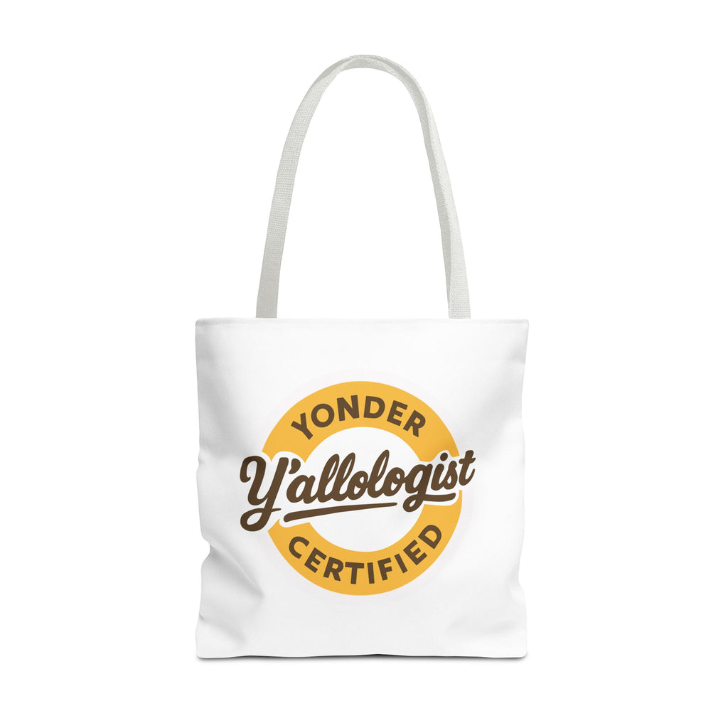 Y'allologist Round Logo Cotton Tote