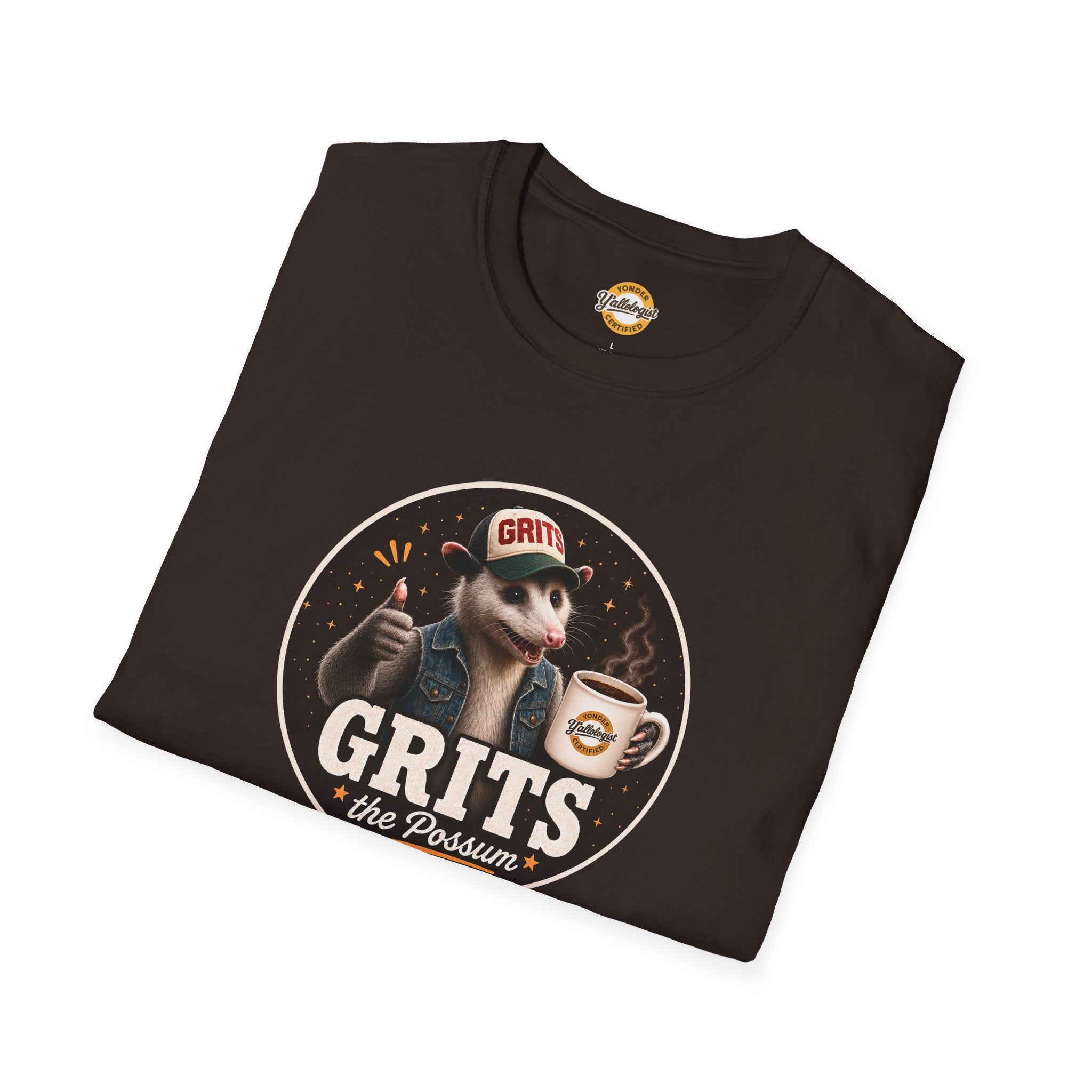 Grits the Possum with Y'allologist Mug Unisex T-Shirt