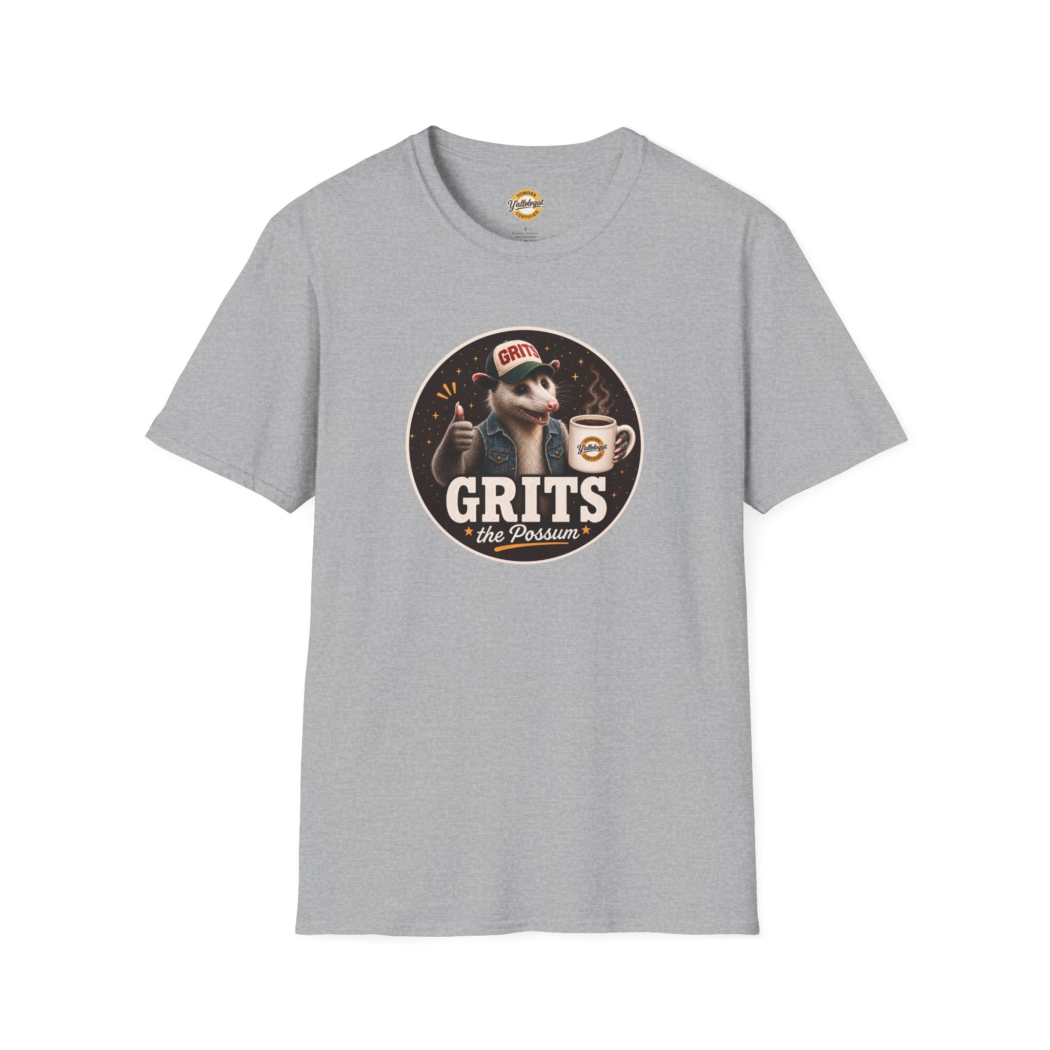 Grits the Possum with Y'allologist Mug Unisex T-Shirt