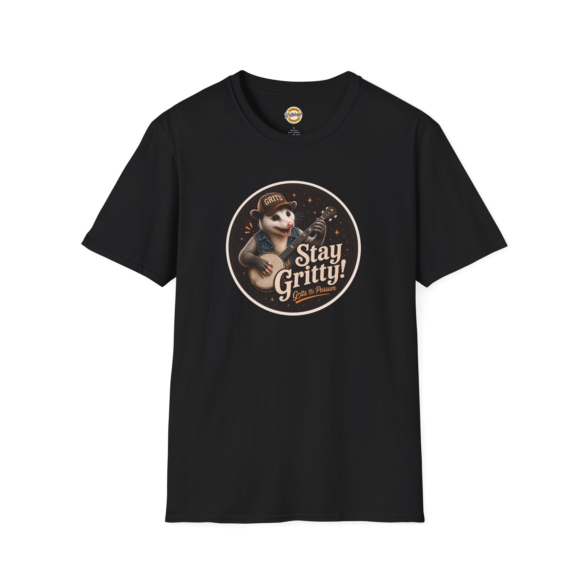 Grits the Possum/Stay Gritty! Unisex Softstyle T-Shirt