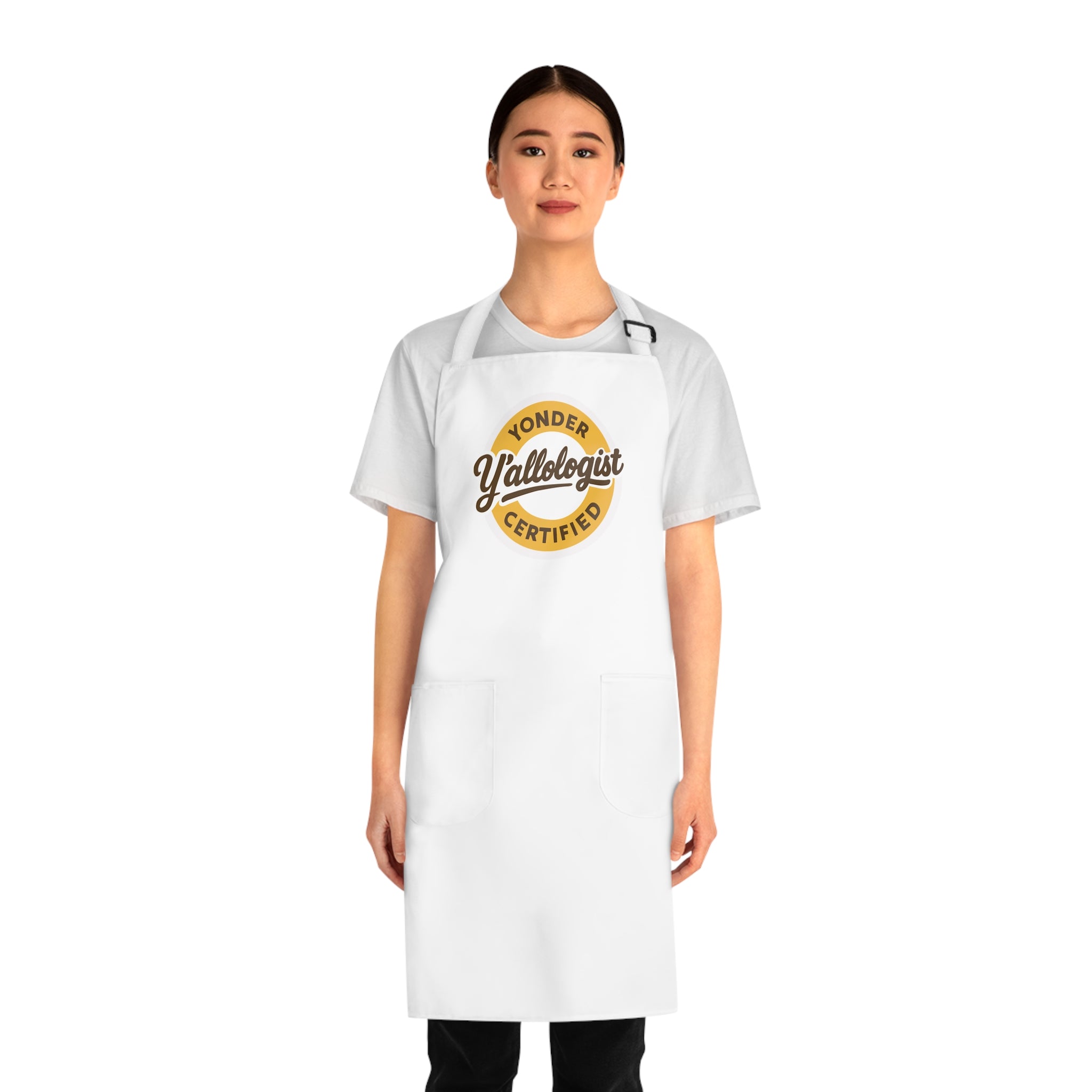 Y'allologist Round Logo Apron w/ pockets