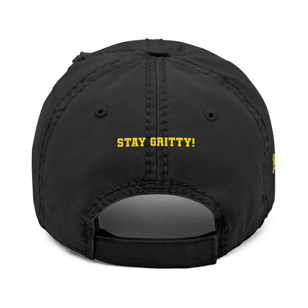 Grits Embroidered Distressed Hat w/ Stay Gritty! on back