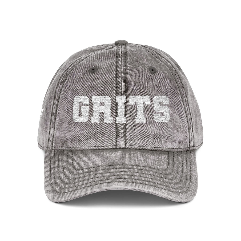 Vintage Embroidered 'GRITS' Distressed Cap