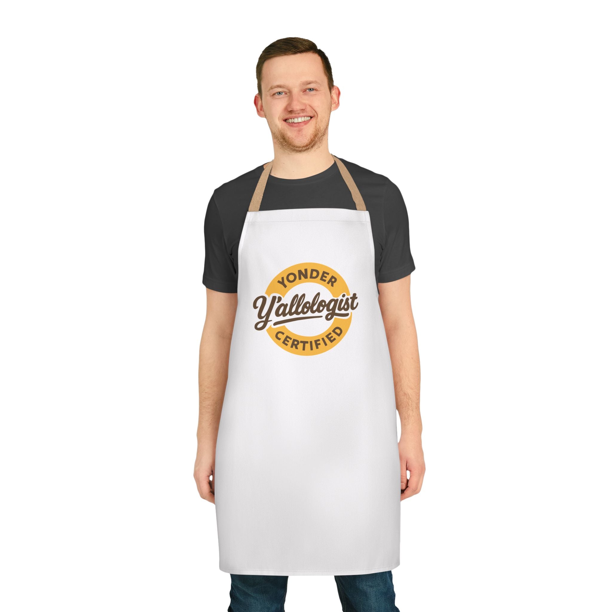 Y'allologist Round Logo Apron