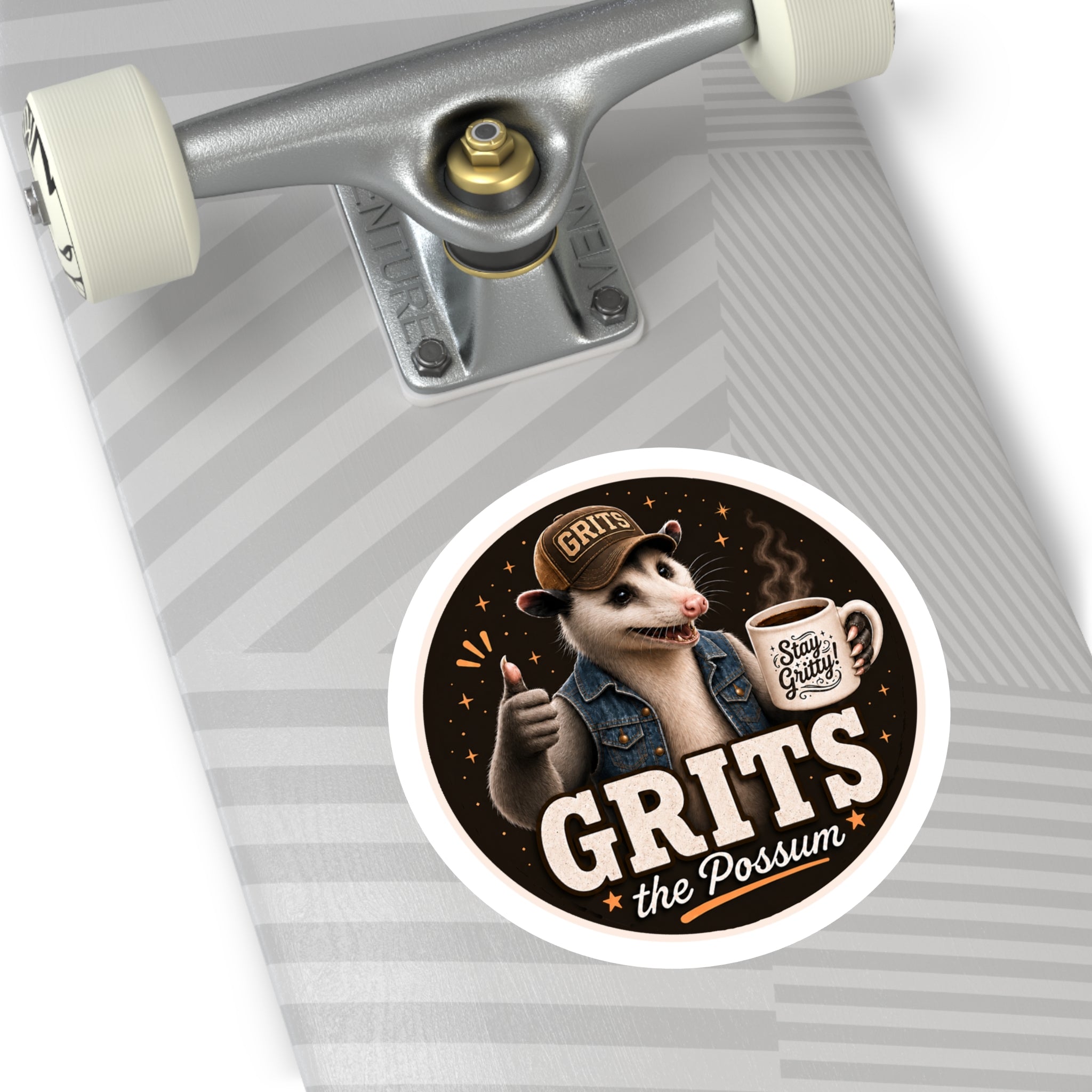 Grits w/ Stay Gritty Mug! Round Sticker