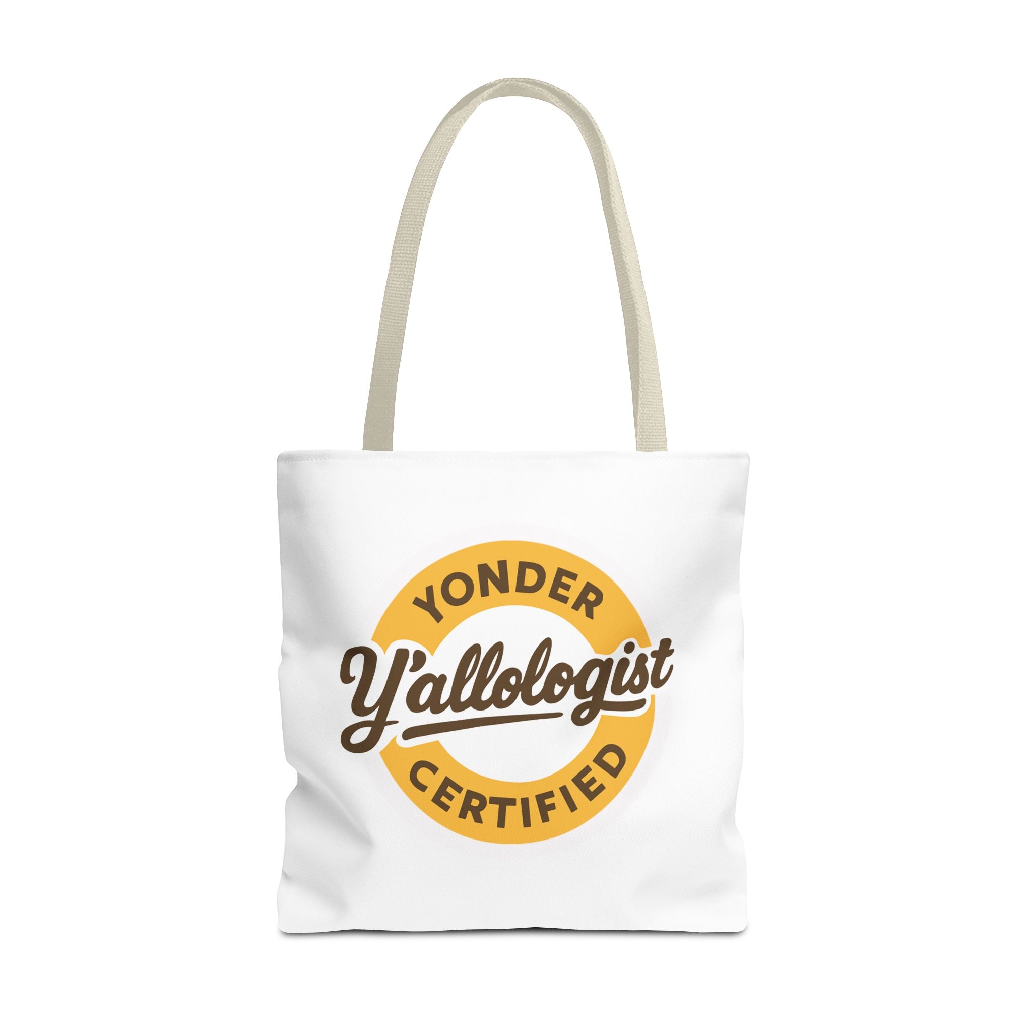 Y'allologist Round Logo Cotton Tote